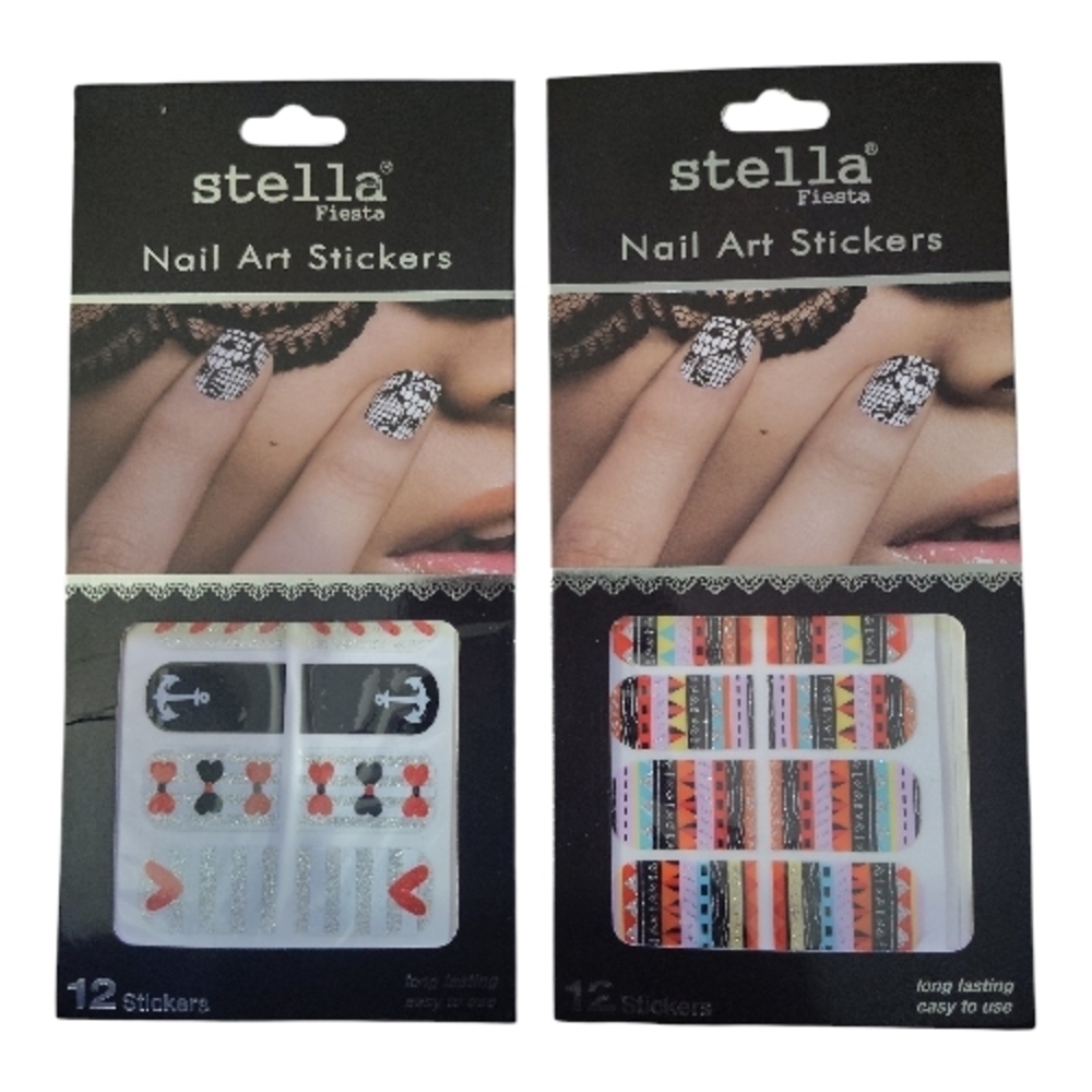 Stella Nail Art Stickers 2 Pack NIP